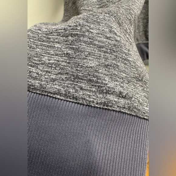 MONDETTA PERFORMANCE + LUXURY XL Lavender Gray Space Dye Hooded PulloverShirt - Picture 8 of 8